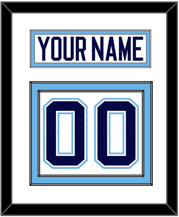 Maine Nameplate & Number (Back) - Home White (1994-2008) - Double Mat 1