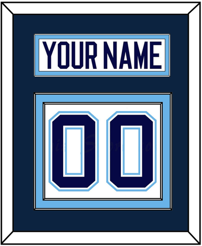 Maine Nameplate & Number (Back) - Home White (1994-2008) - Signature Tier 2