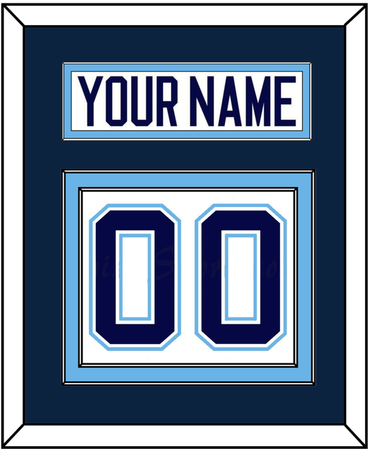 Maine Nameplate & Number (Back) - Home White (1994-2008) - Signature Tier 2