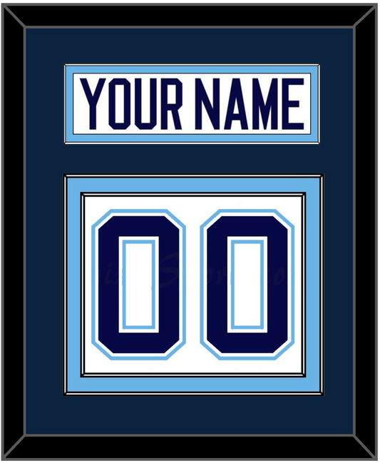 Maine Nameplate & Number (Back) - Home White (1994-2008) - Signature Tier 2