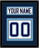 Maine Nameplate & Number (Back) - Home White (1994-2008) - Double Mat 2