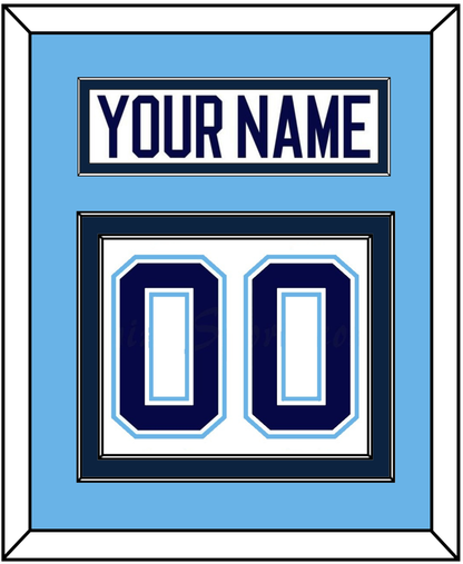 Maine Nameplate & Number (Back) - Home White (1994-2008) - Signature Tier 3