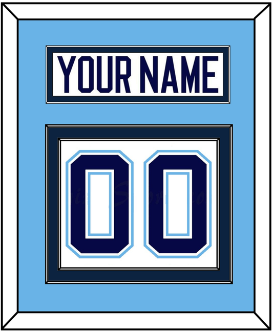 Maine Nameplate & Number (Back) - Home White (1994-2008) - Signature Tier 3