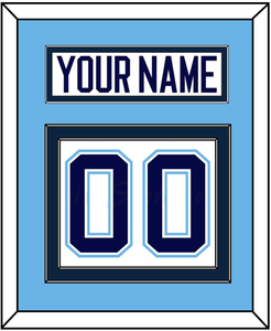 Maine Nameplate & Number (Back) - Home White (1994-2008) - Double Mat 3