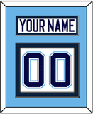 Maine Nameplate & Number (Back) - Home White (1994-2008) - Double Mat 3