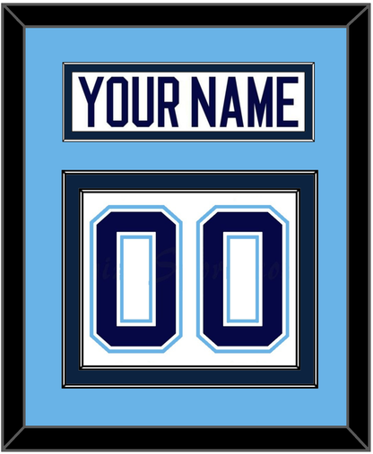 Maine Nameplate & Number (Back) - Home White (1994-2008) - Signature Tier 3