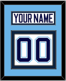 Maine Nameplate & Number (Back) - Home White (1994-2008) - Double Mat 3