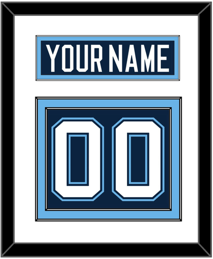 Maine Nameplate & Number (Back) - Road Navy Blue (1994-2008) - Signature Tier 1