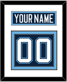 Maine Nameplate & Number (Back) - Road Navy Blue (1994-2008) - Double Mat 1