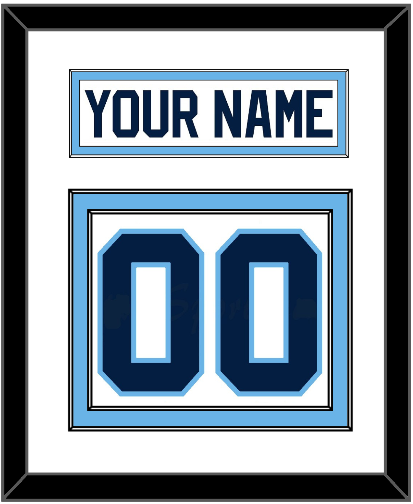 Maine Nameplate & Number (Back) - Home White (1993-1994) - Signature Tier 1