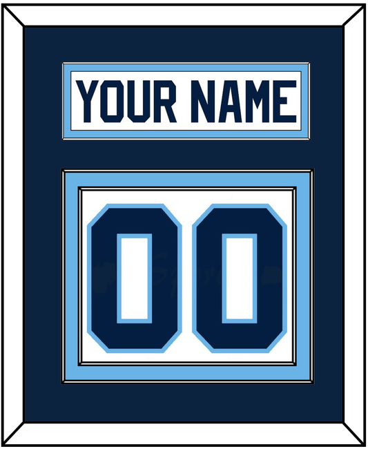 Maine Nameplate & Number (Back) - Home White (1993-1994) - Signature Tier 2