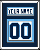 Maine Nameplate & Number (Back) - Home White (1993-1994) - Double Mat 2