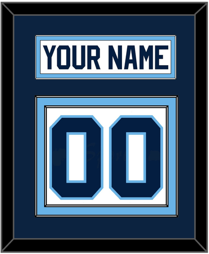 Maine Nameplate & Number (Back) - Home White (1993-1994) - Signature Tier 2