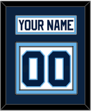 Maine Nameplate & Number (Back) - Home White (1993-1994) - Double Mat 2