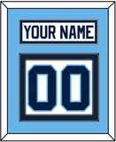 Maine Nameplate & Number (Back) - Home White (1993-1994) - Double Mat 3