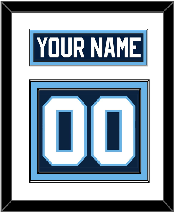 Maine Nameplate & Number (Back) - Road Navy Blue (1993-1994) - Double Mat 1