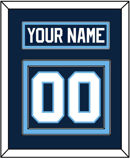 Maine Nameplate & Number (Back) - Road Navy Blue (1993-1994) - Signature Tier 2