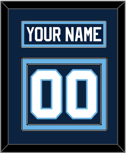 Maine Nameplate & Number (Back) - Road Navy Blue (1993-1994) - Signature Tier 2