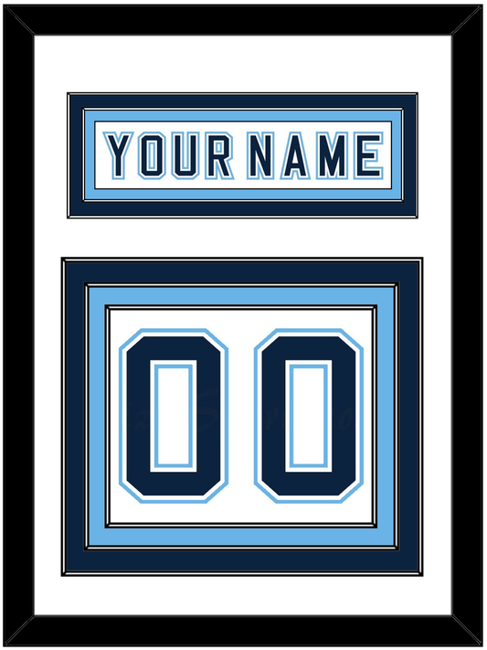 Maine Nameplate & Number (Back) - Home White - Premier Tier 1