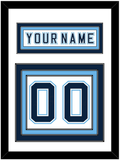 Maine Nameplate & Number (Back) - Home White - Triple Mat 1