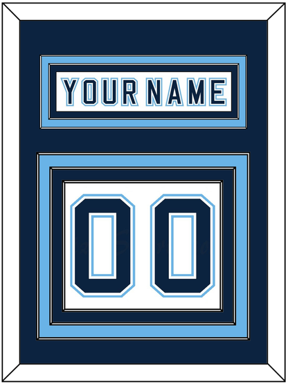 Maine Nameplate & Number (Back) - Home White - Premier Tier 2