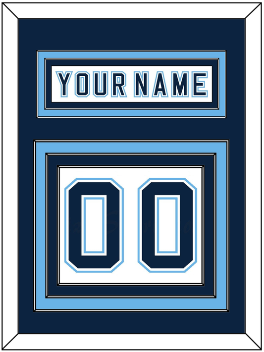 Maine Nameplate & Number (Back) - Home White - Premier Tier 2