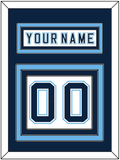 Maine Nameplate & Number (Back) - Home White - Triple Mat 2