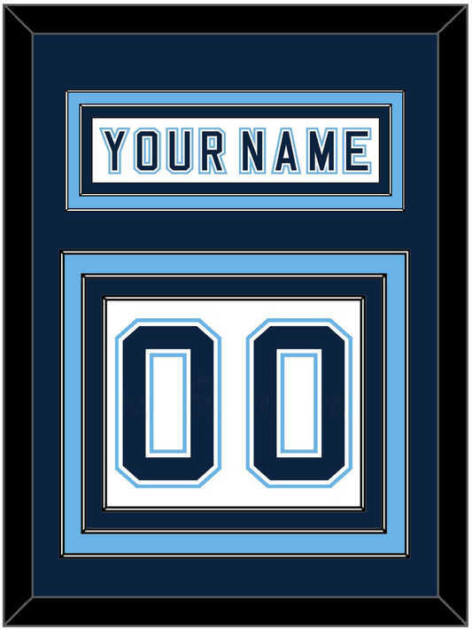 Maine Nameplate & Number (Back) - Home White - Premier Tier 2