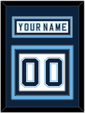 Maine Nameplate & Number (Back) - Home White - Triple Mat 2