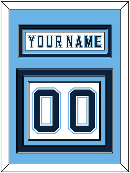 Maine Nameplate & Number (Back) - Home White - Premier Tier 3