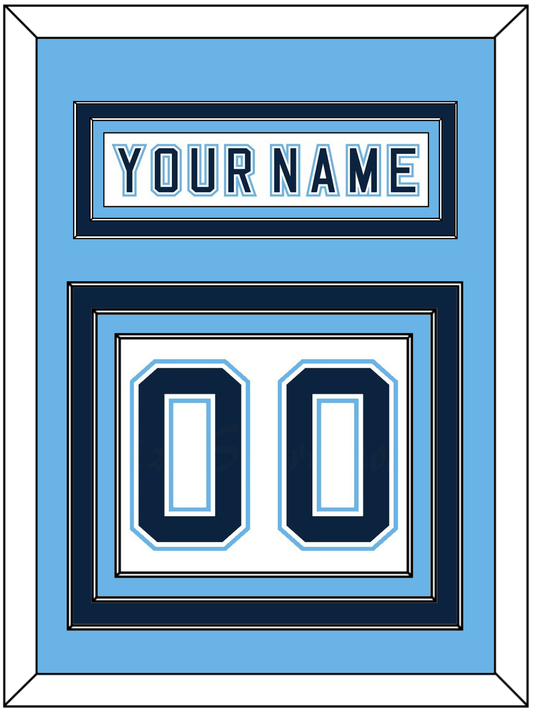 Maine Nameplate & Number (Back) - Home White - Premier Tier 3
