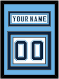 Maine Nameplate & Number (Back) - Home White - Triple Mat 3