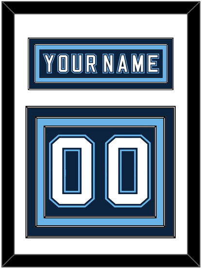 Maine Nameplate & Number (Back) - Road Navy Blue - Premier Tier 1
