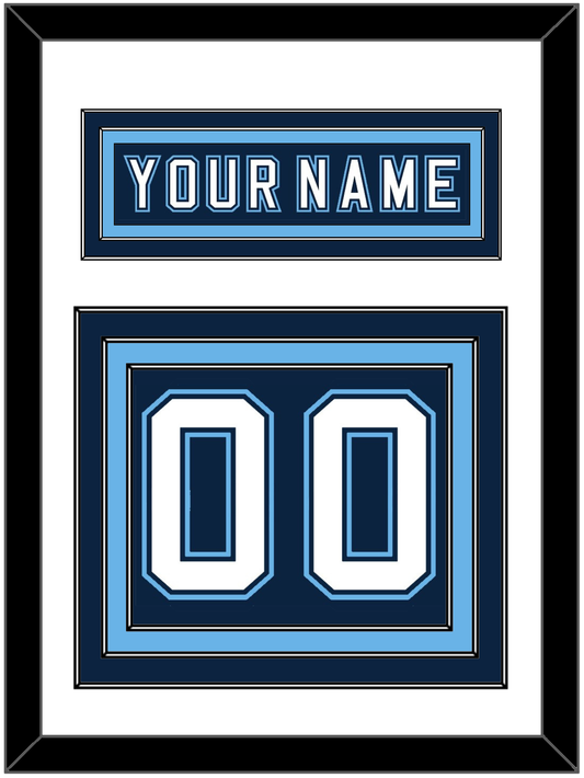 Maine Nameplate & Number (Back) - Road Navy Blue - Premier Tier 1