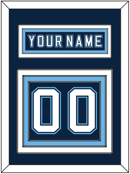 Maine Nameplate & Number (Back) - Road Navy Blue - Premier Tier 2