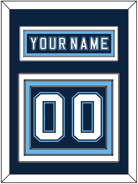 Maine Nameplate & Number (Back) - Road Navy Blue - Premier Tier 2