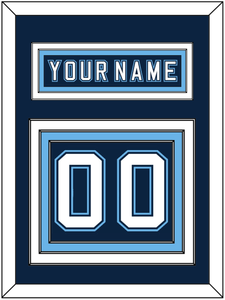 Maine Nameplate & Number (Back) - Road Navy Blue - Triple Mat 2