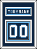 Maine Nameplate & Number (Back) - Road Navy Blue - Triple Mat 2