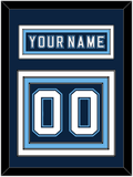 Maine Nameplate & Number (Back) - Road Navy Blue - Triple Mat 2