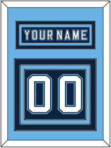 Maine Nameplate & Number (Back) - Road Navy Blue - Triple Mat 3