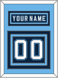 Maine Nameplate & Number (Back) - Road Navy Blue - Triple Mat 3