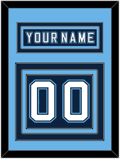 Maine Nameplate & Number (Back) - Road Navy Blue - Premier Tier 3