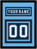 Maine Nameplate & Number (Back) - Road Navy Blue - Triple Mat 3