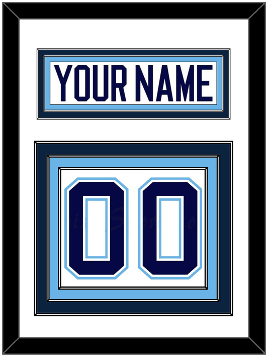 Maine Nameplate & Number (Back) - Home White (1994-2008) - Premier Tier 1