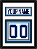 Maine Nameplate & Number (Back) - Home White (1994-2008) - Triple Mat 1