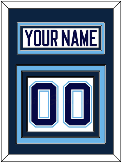 Maine Nameplate & Number (Back) - Home White (1994-2008) - Premier Tier 2