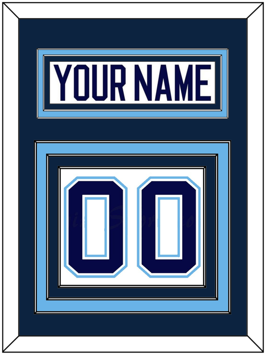 Maine Nameplate & Number (Back) - Home White (1994-2008) - Premier Tier 2