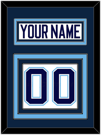 Maine Nameplate & Number (Back) - Home White (1994-2008) - Premier Tier 2
