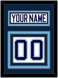 Maine Nameplate & Number (Back) - Home White (1994-2008) - Triple Mat 2