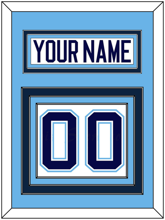 Maine Nameplate & Number (Back) - Home White (1994-2008) - Premier Tier 3
